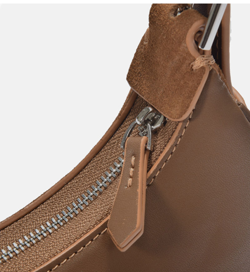 Stylish Brown Suede Leather Crossbody Shoulder Bag for Women