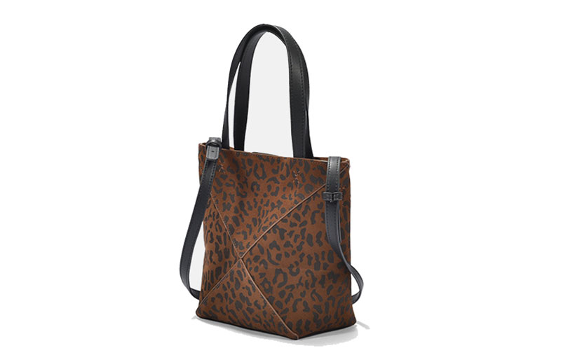 Custom Design Premium Suede Leather Tote Bag with Shoulder Strap