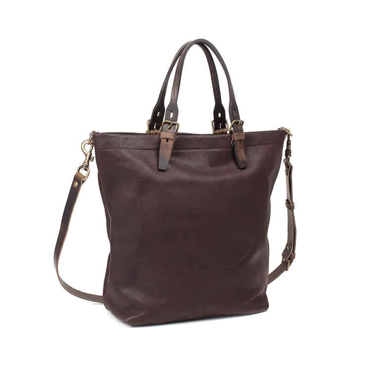 High end fashion design vintage leather tote bag handbag with shoulder ...