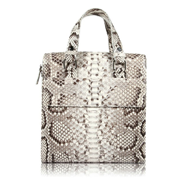 Famous designer luxury real python skin leather handbag tote bag for ...
