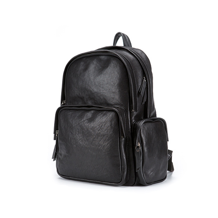 Newest design good quality vegetable tanned leather men backpack laptop ...