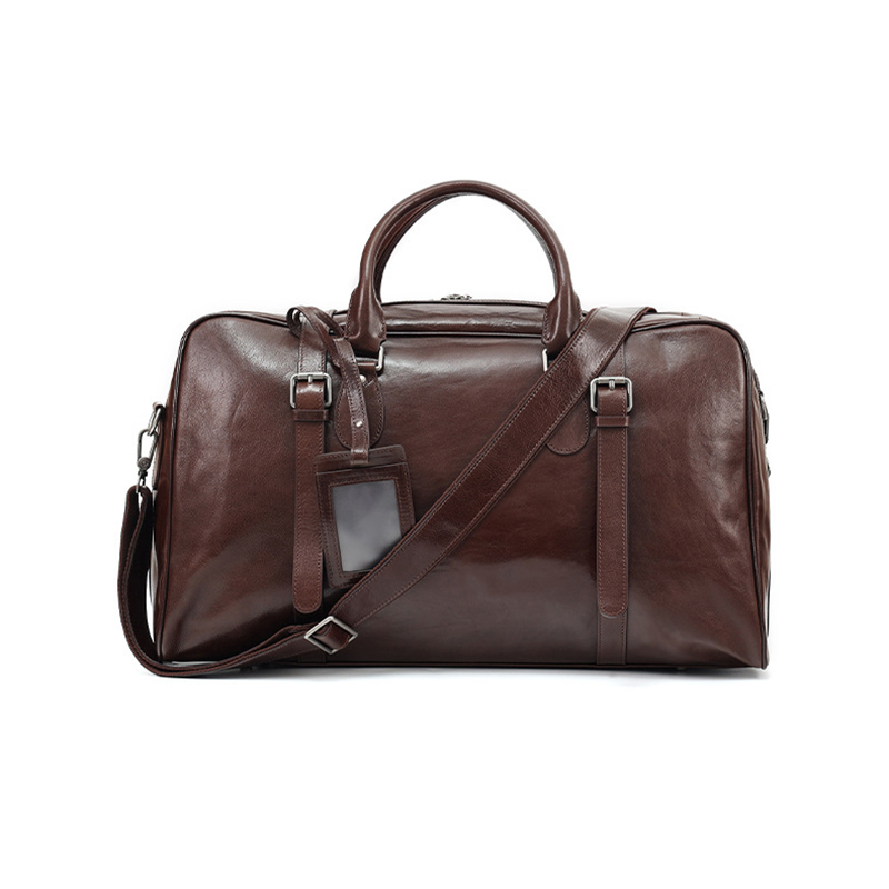 Custom Design Premium Genuine Leather Travel Bag for Weekend
