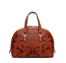 Big brand design Chinese style genuine leather handbags womens tote bags for sale