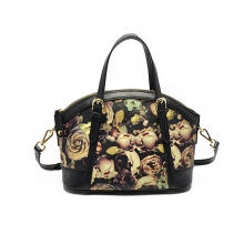 OEM ODM beautiful flowers custom designer leather tote bags