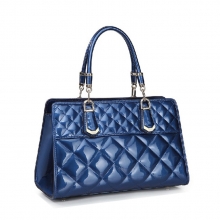 Best selling christmas day gift lady fashion shiny genuine leather bag