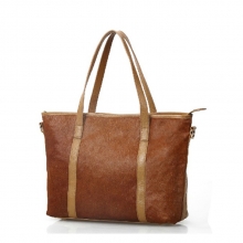 New arrival winter beauty design horse hair leather shoulder bag for school girl