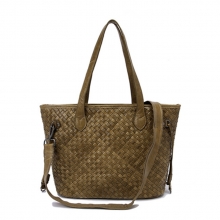 Big brand designer good quality luxury lady fashion weave leather shoulder bag