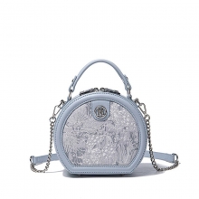 Elegant PU Metal Rivet Dinner Clutch Bag with Detachable Shoulder Strap