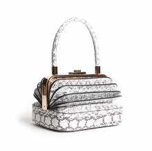 Wholesale price good quality python pattern leather ladies handbag women purse