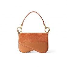 Amazon hot sale factory price suede leather ladies handbags real leather women purses