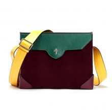 Hot selling good quality contrast colors hand bag Bolso genuine leather leisure bag for ladies