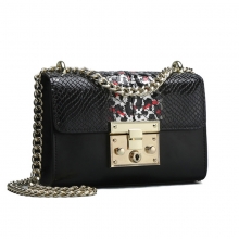 2019 new arrival good quality genuine leather python pattern ladies handbag women purse
