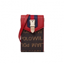 Custom design environmental PVC leather mini phone bag lady handbag shoulder bag for women