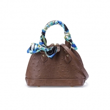 Cheap price good quality designer bag ostrich patter leather ladies handbags leather women handbags