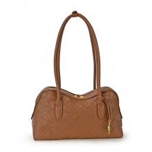 Luxury Designer Woven Leather Shoulder Bag Women Purse